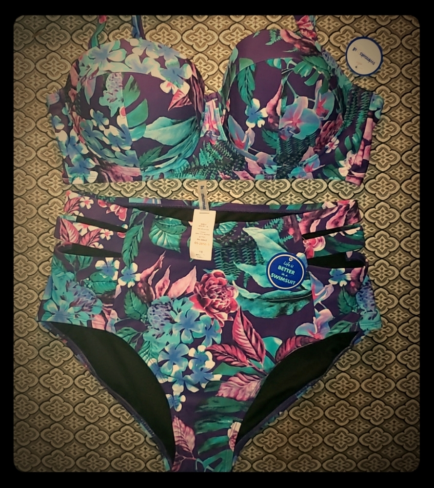 Navigator Underwire Floral Bikini Two Piece NWT